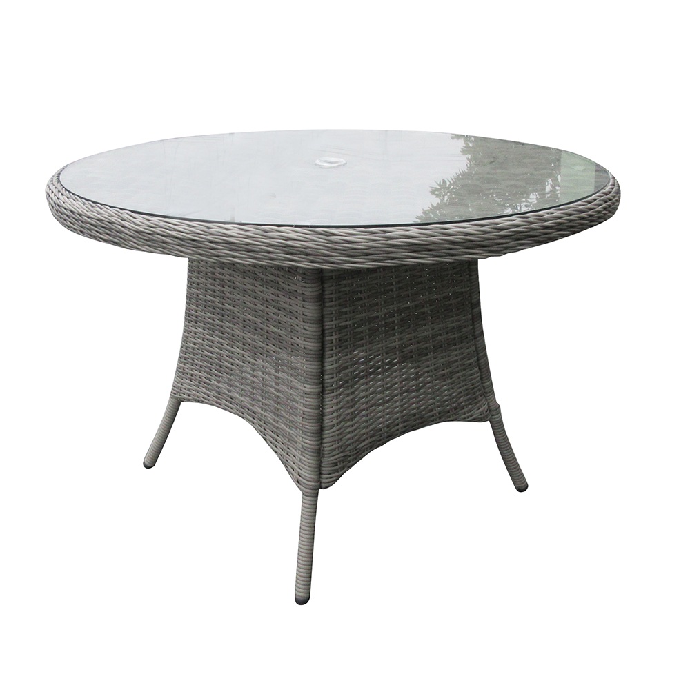 Astor Dark 4 Seat Round Dining Set