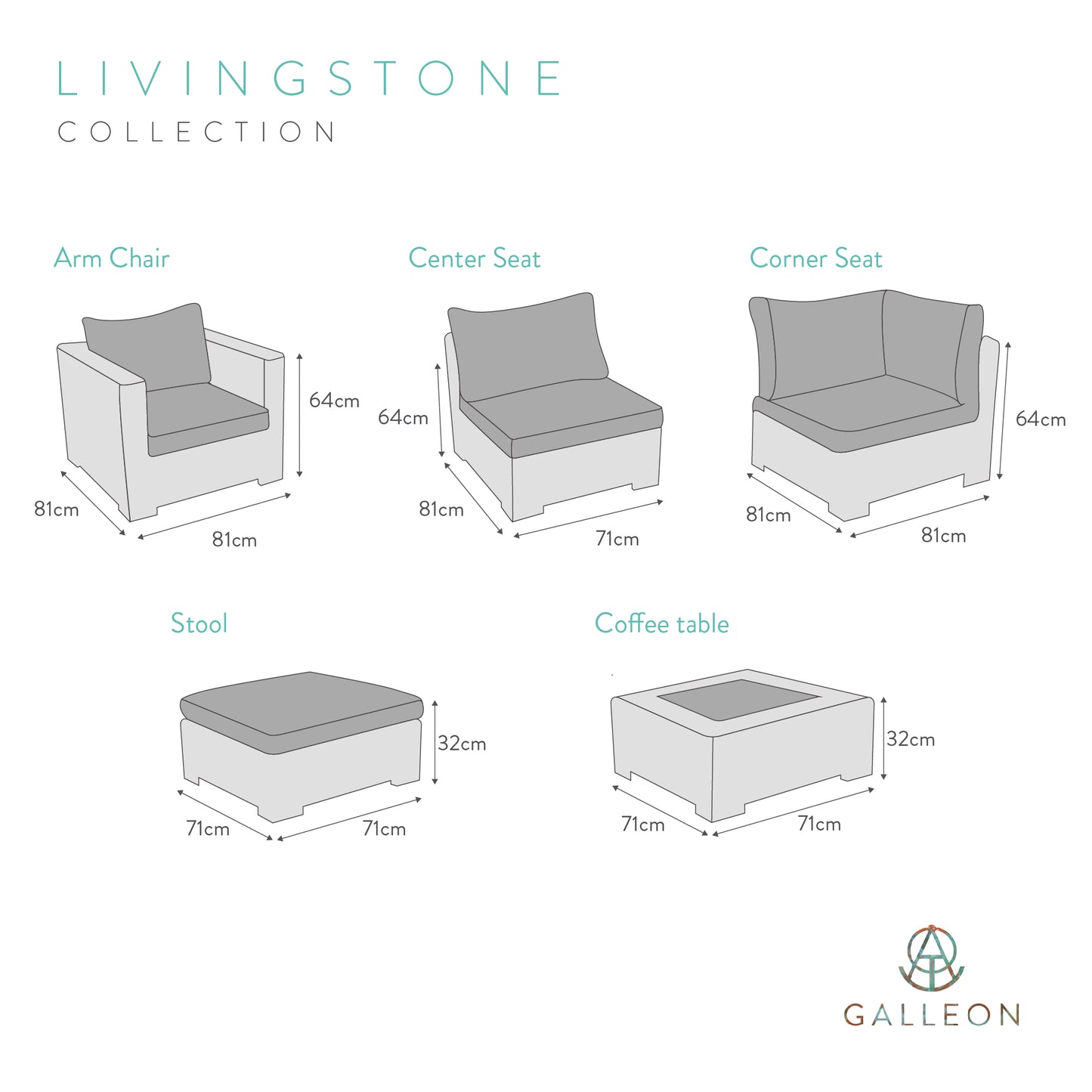 Livingstone Scuro Single Seat